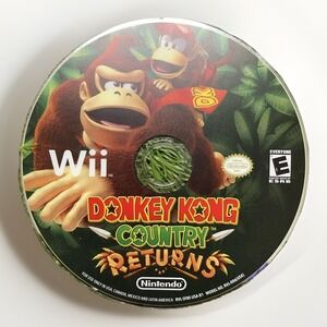 Donkey Kong Country Returns Nintendo Wii - DISC ONLY - Tested Works